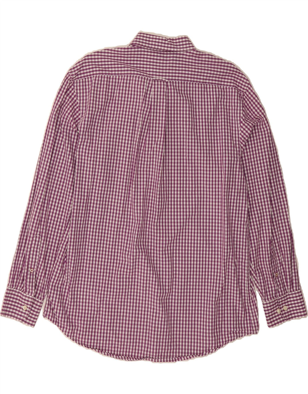 IZOD Mens Shirt Large Purple Gingham Cotton Vintage Izod and Second-Hand Izod from Messina Hembry 