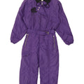Belfe Womens Ski Jumpsuit IT 46 Large Purple Nylon Flower