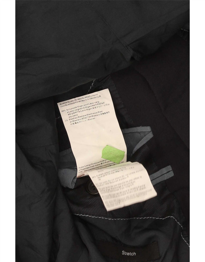Hugo Boss Herren-Blazer mit 2 Knöpfen, EU 54, 2XL, marineblaue Schurwolle