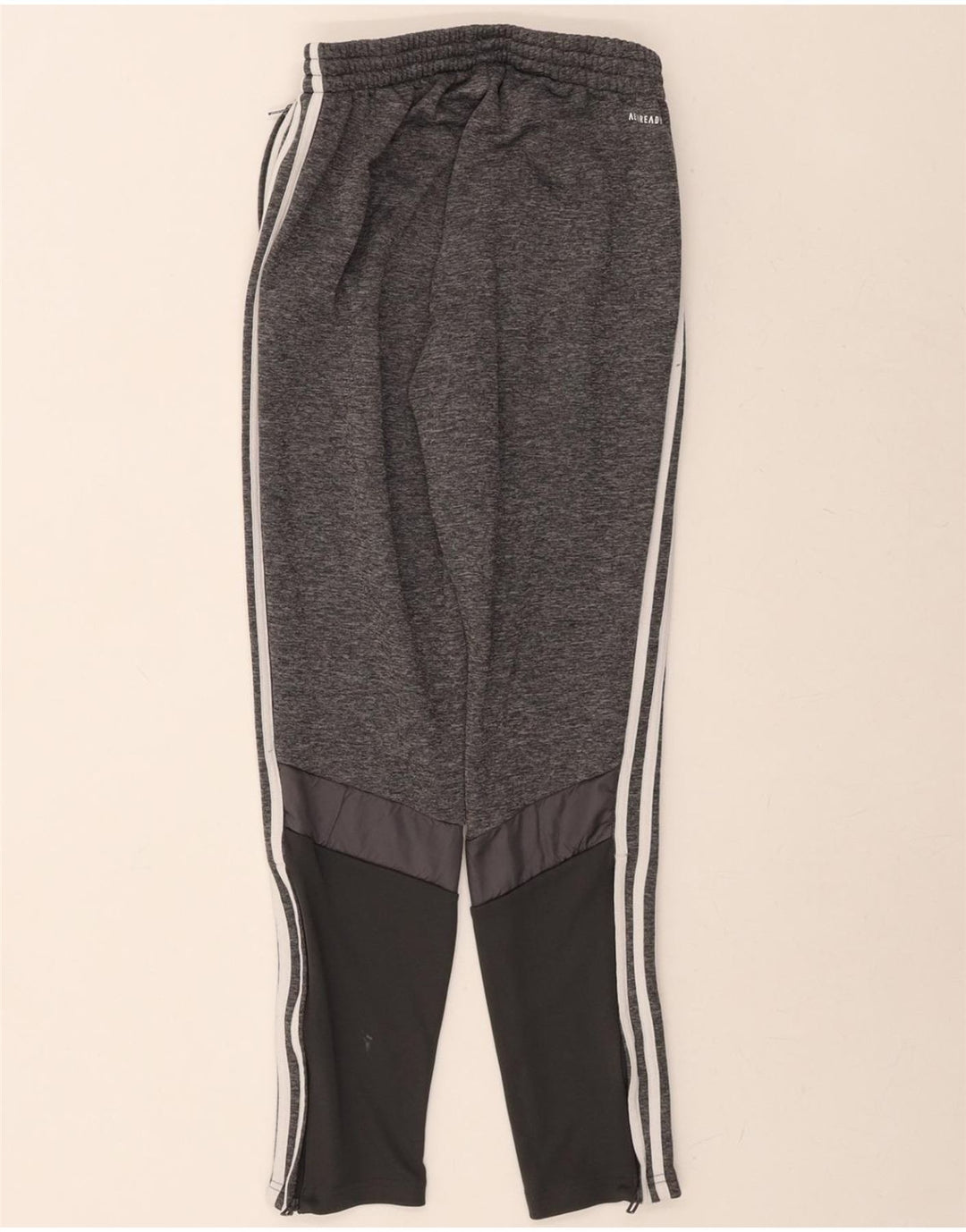 ADIDAS Mens Aeroready Tracksuit Trousers Small Grey Colourblock Polyester Vintage Adidas and Second-Hand Adidas from Messina Hembry 