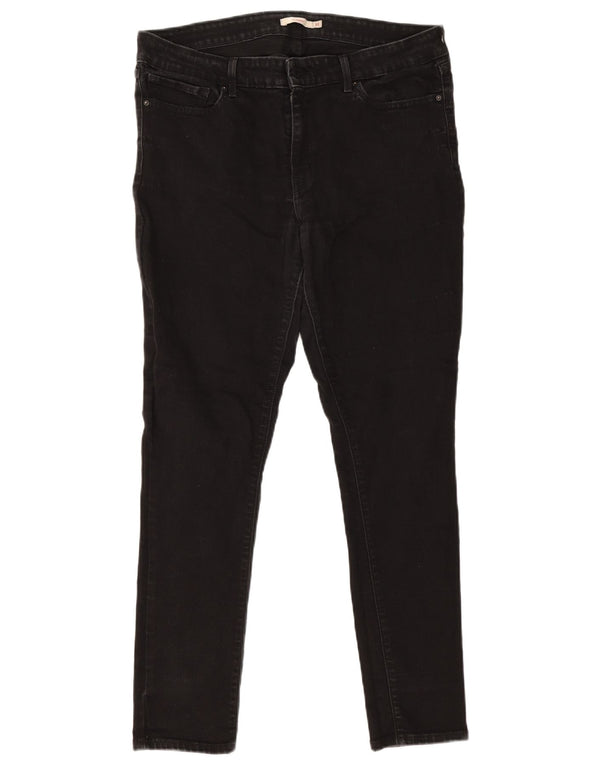 Levi's Mens 711 Skinny Jeans W32 L30 Μαύρο βαμβακερό
