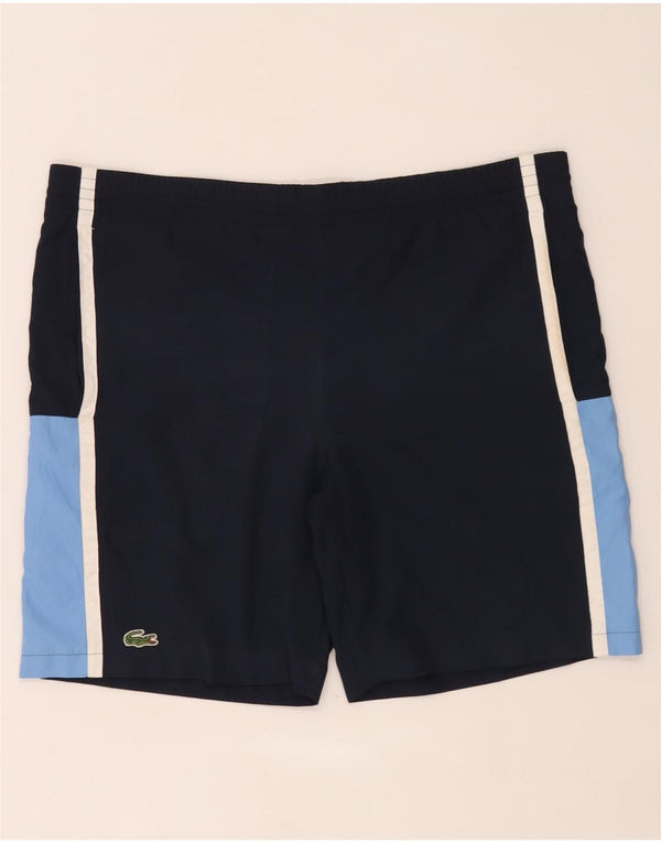 Lacoste Herre Sportshorts Størrelse 2 XS Marineblå Colourblock Polyester