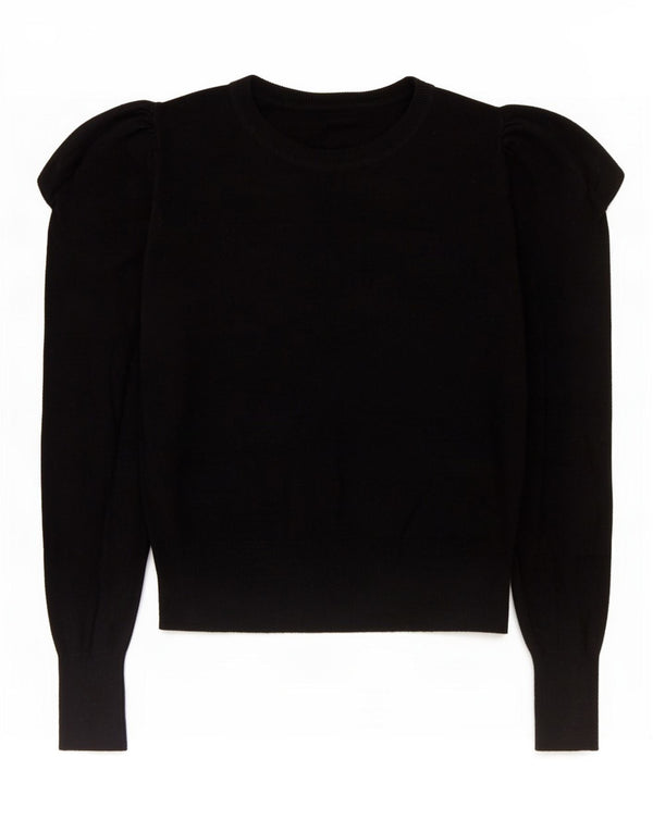 Oasis Dame Boat Neck Jumper Sweater UK 6 XS Sort Bomuld