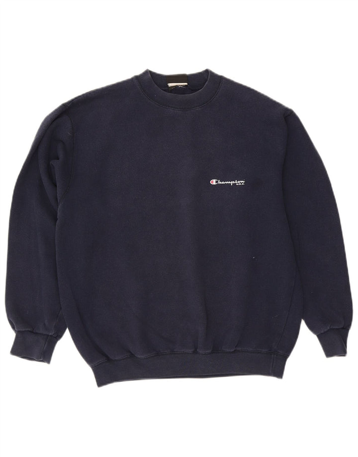 Felpa da uomo Champion Felpa media blu navy