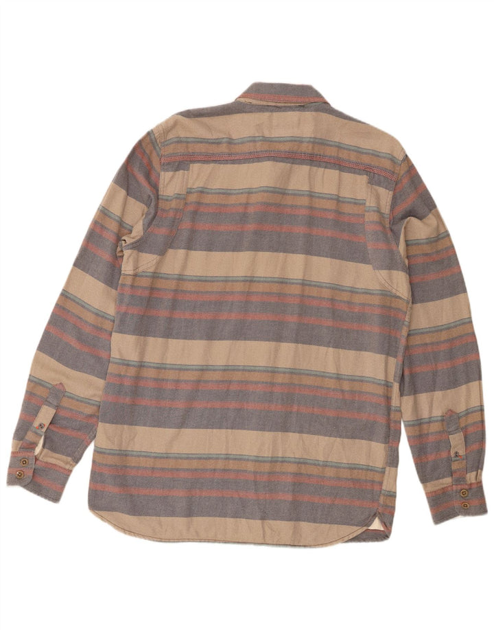 Vans Mens Flannel Shirt Medium Multicoloured Striped Cotton