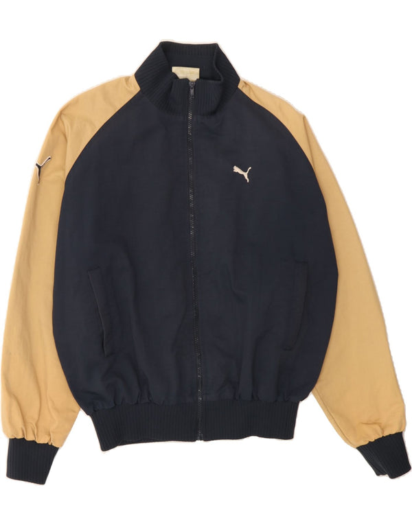 PUMA Veste de Survêtement Homme Bleu Marine Moyen Colourblock