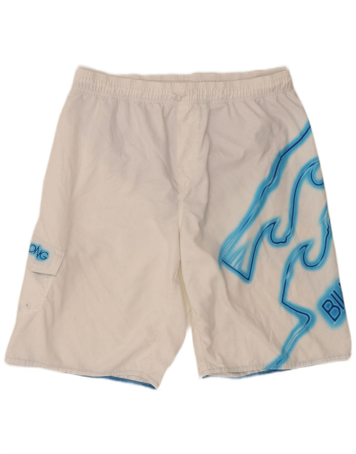 Billabong Short de bain graphique pour homme 2XL Blanc Polyester