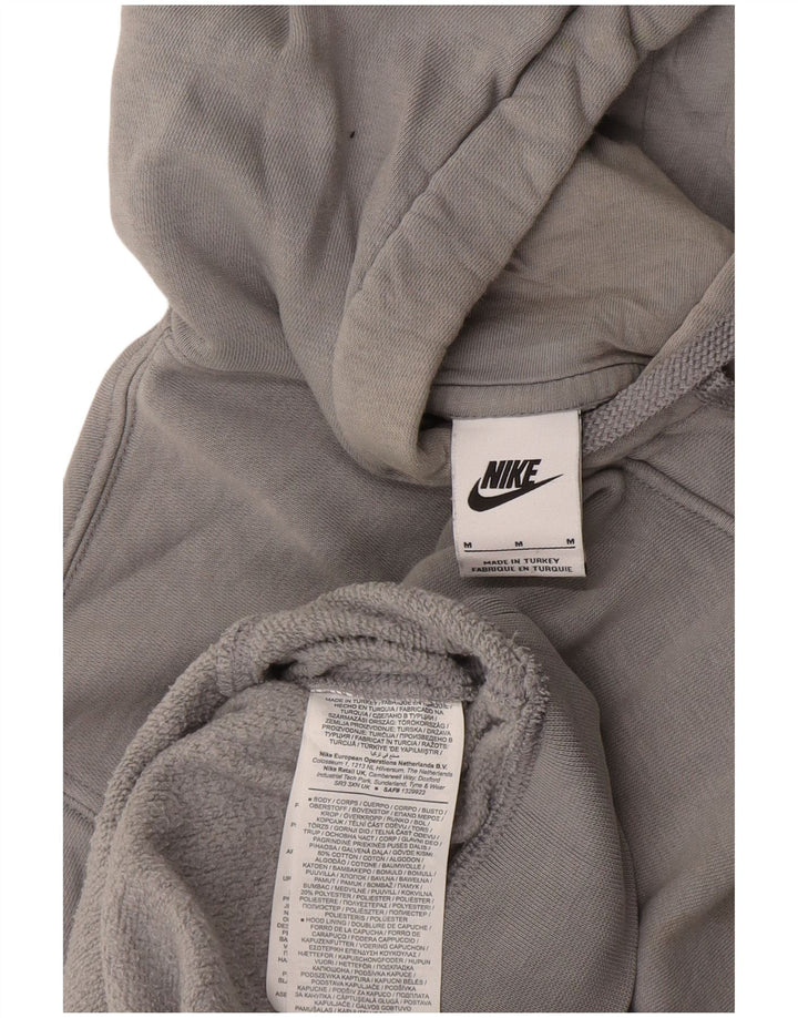 Nike Mens Hoodie Jumper Medium Grey Cotton