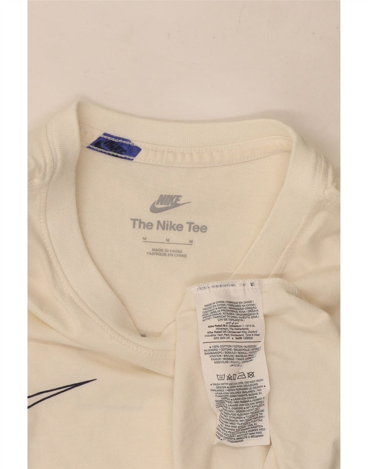 Nike Mens Graphic T-Shirt Top Medium White Cotton