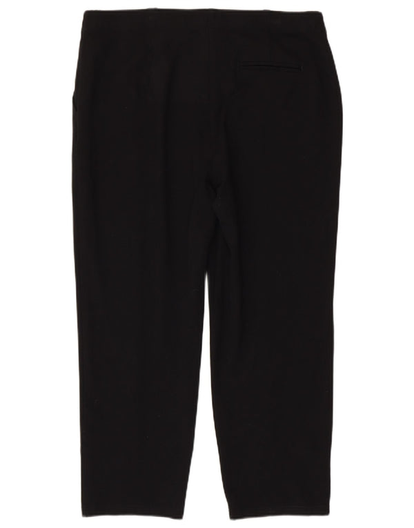 Marks & Spencer ženske ravne skraćene hlače UK 16 Large W34 L24 crne