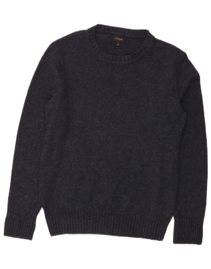 J. Crew Mens Regular Fit Neck Jumper Sweater Small Navy Blue Flecked