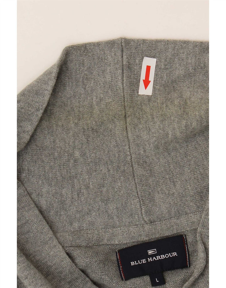 Maglione cardigan da uomo Marks & Spencer grande cotone grigio