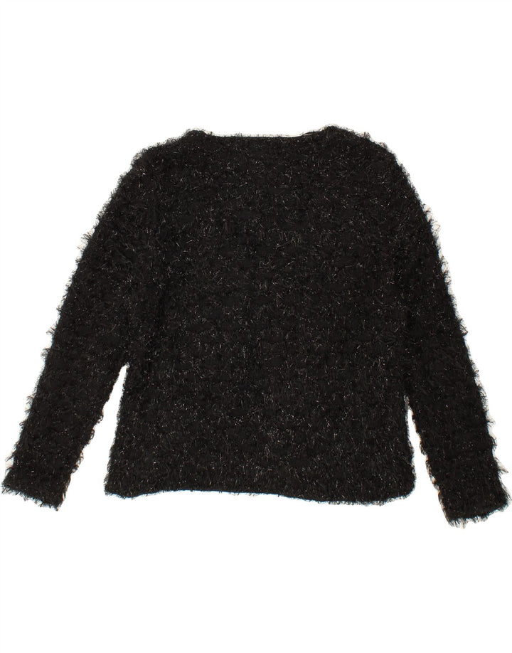 VINTAGE Womens Cardigan Top UK 18 XL Black Polyester Vintage Vintage and Second-Hand Vintage from Messina Hembry 
