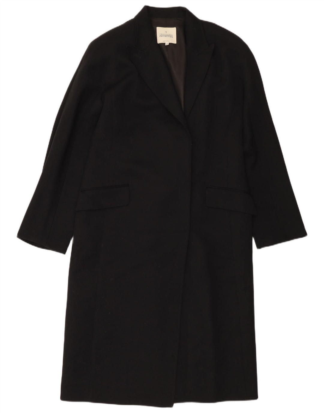 Płaszcz damski Trussardi IT 46, duży, czarny, wełniany