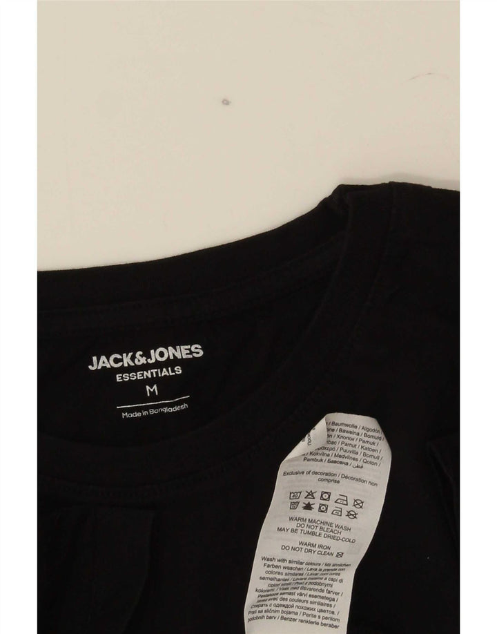 T-shirt da uomo Jack & Jones Top in cotone nero medio