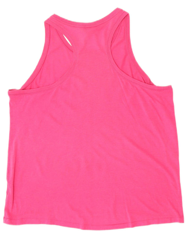 Nike Womens Graphic Vest Top UK 14 Medium Pink
