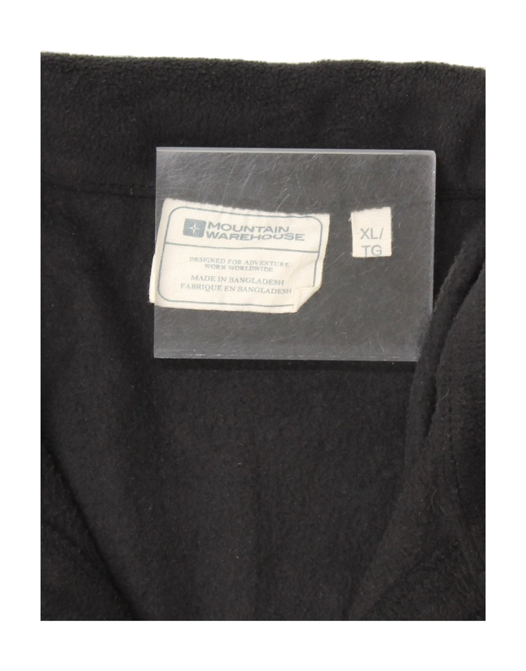 MOUNTAIN WAREHOUSE Mens Zip Neck Fleece Jumper XL Black Polyester Vintage Mountain Warehouse and Second-Hand Mountain Warehouse from Messina Hembry 
