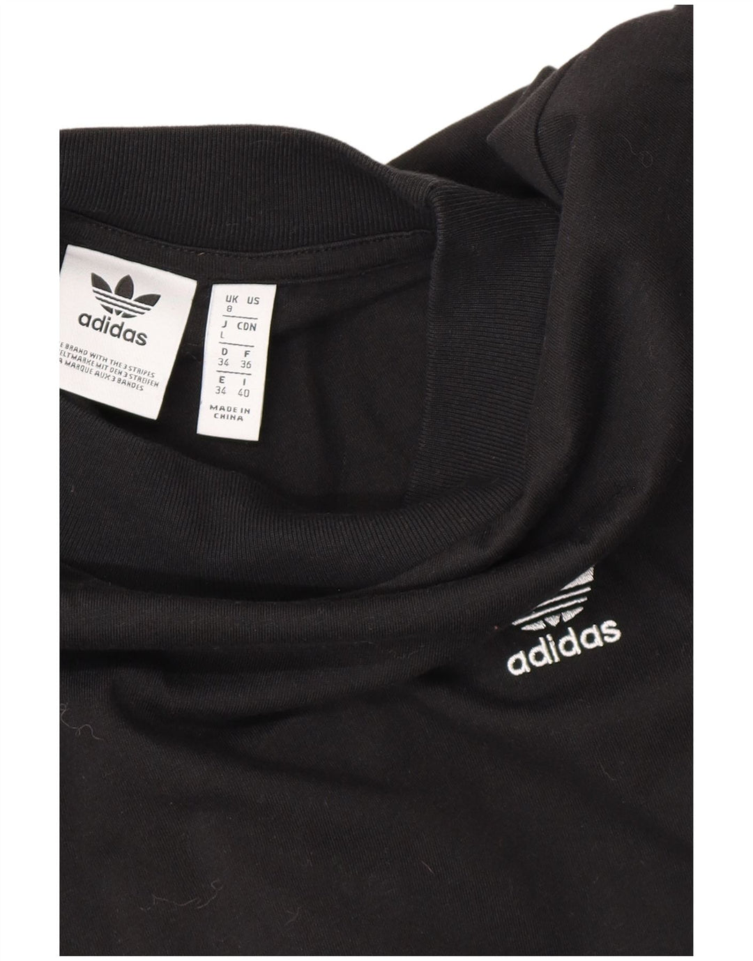 ADIDAS Womens Oversized Blouse Top UK 8 Small  Black Polyamide