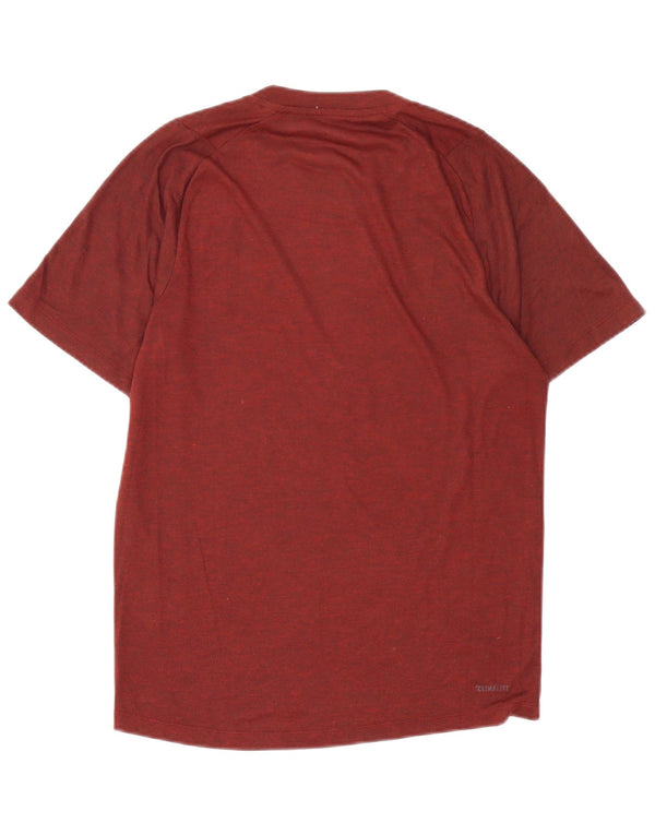 Ανδρικό T-Shirt Climalite Adidas Top Small Brown Flecked