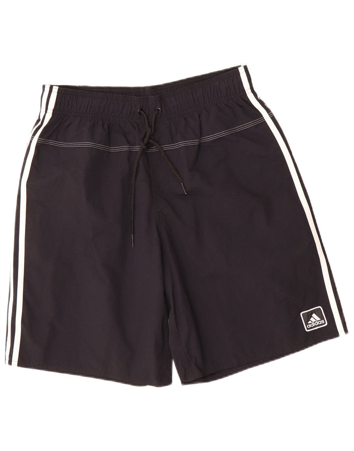 Pantaloncini sportivi da uomo Adidas medi in nylon nero