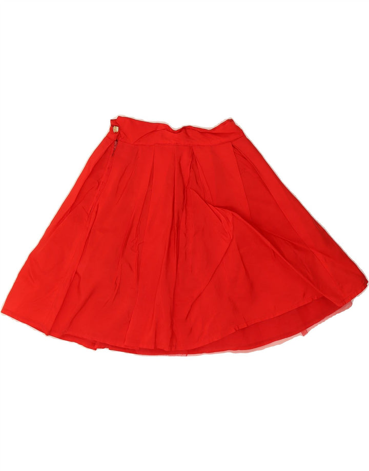 VINTAGE Womens Mini Skirt W22 2XS Red Vintage Vintage and Second-Hand Vintage from Messina Hembry 