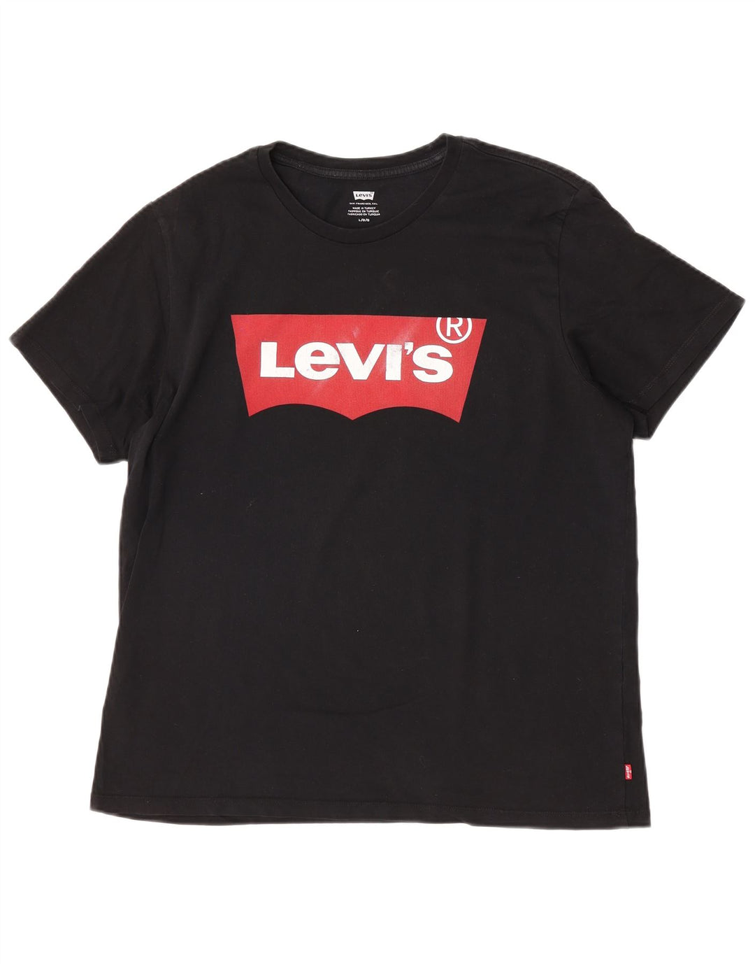 Levi's Mens Graphic T-Shirt Top Large Black