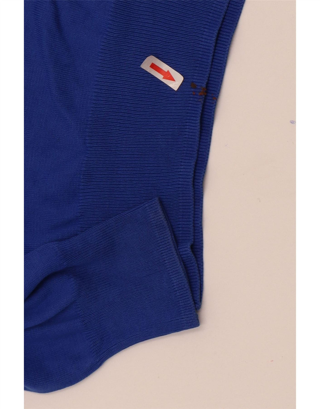 Zara Herre V-hals sweater mellemblå bomuld