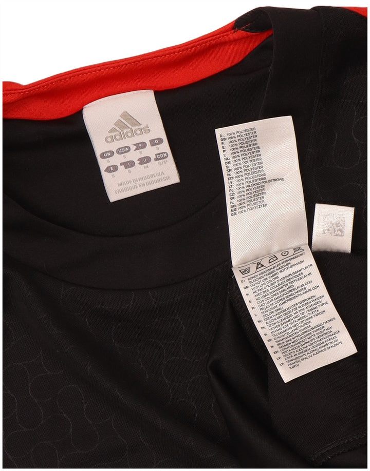 Adidas Herre T-Shirt Top Lille Sort Colourblock Polyester
