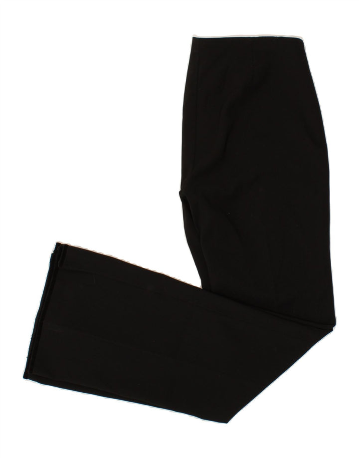 VINTAGE Womens Flare Suit Trousers EU 40 Medium W34 L33 Black Polyester Vintage Vintage and Second-Hand Vintage from Messina Hembry 