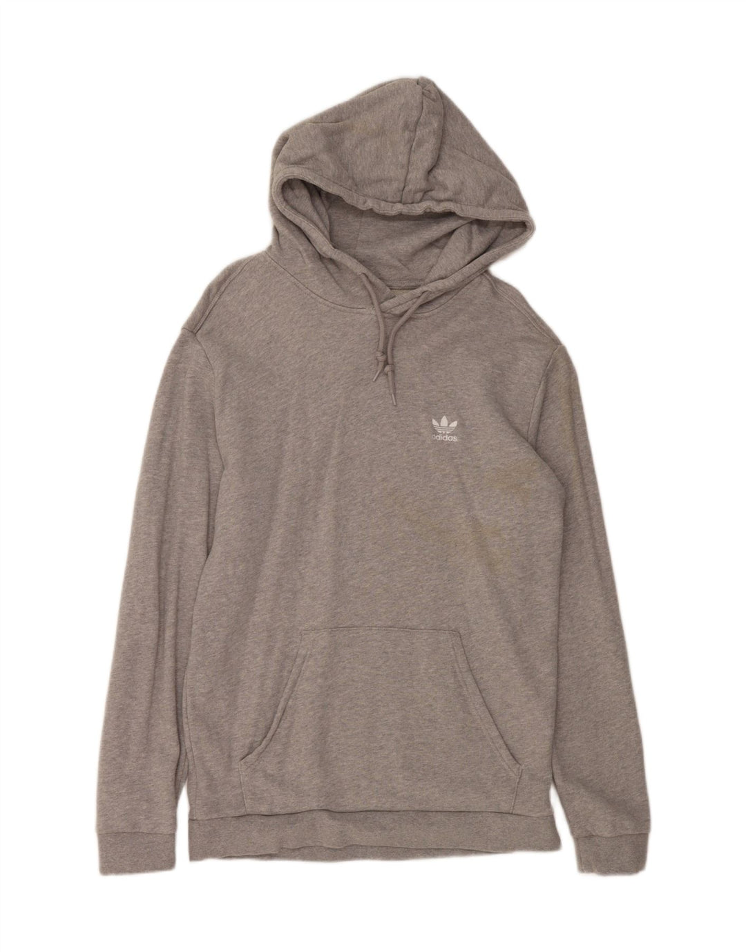 ADIDAS Mens Hoodie Jumper Medium Grey Cotton Vintage Adidas and Second-Hand Adidas from Messina Hembry 