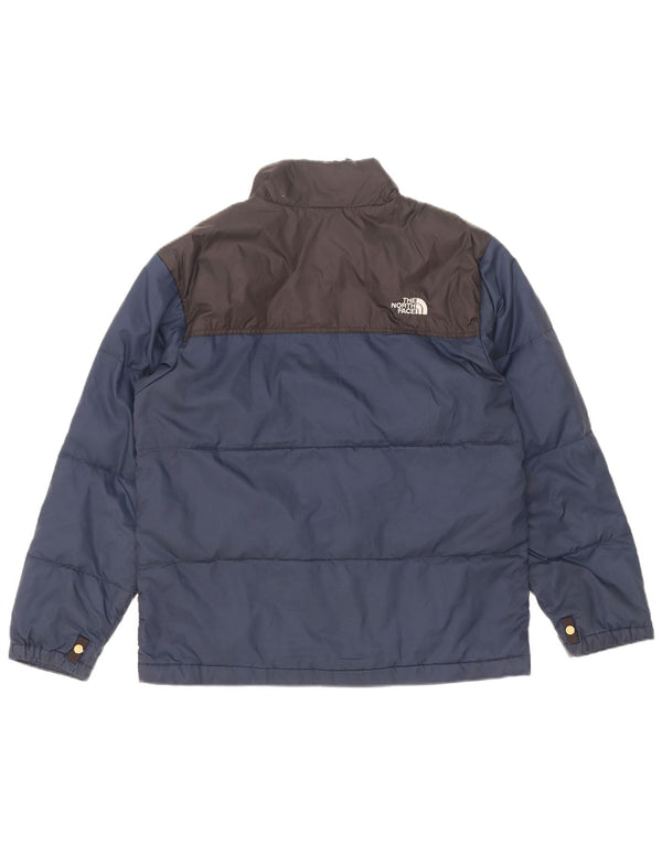 The North Face Boys Padded Jacket 14-15 Years Large Blue Colourblock