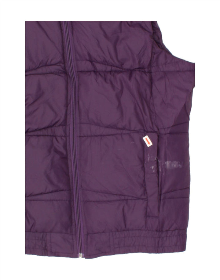 KAPPA Womens Padded Gilet UK 14 Medium Purple Polyester Vintage Kappa and Second-Hand Kappa from Messina Hembry 