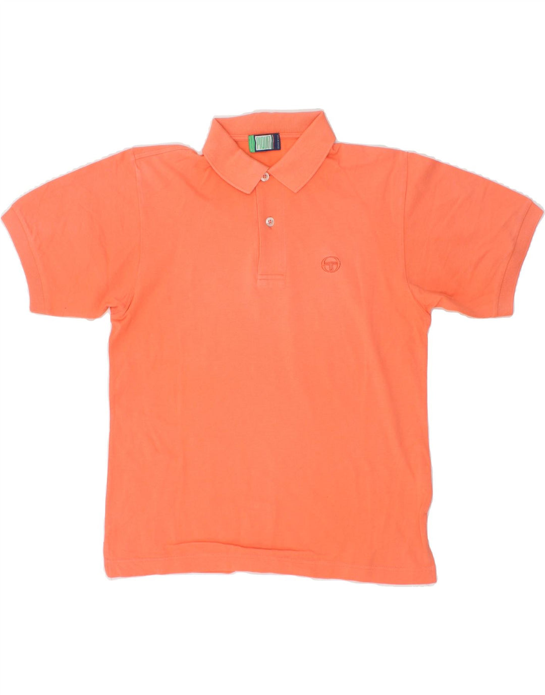 SERGIO TACCHINI Womens Polo Shirt IT 42 Medium Orange Cotton Vintage Sergio Tacchini and Second-Hand Sergio Tacchini from Messina Hembry 