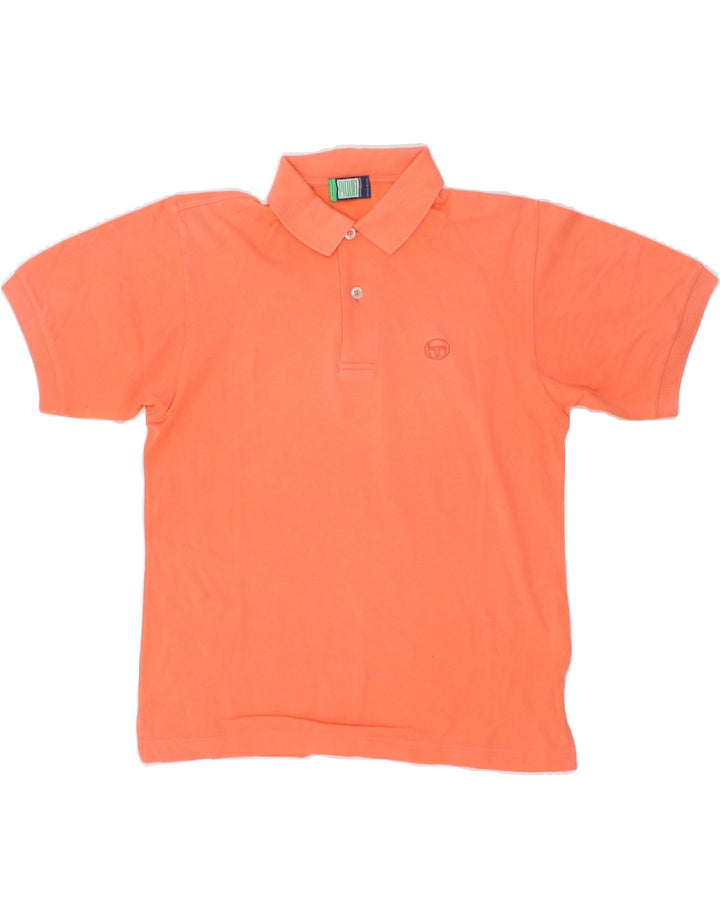 SERGIO TACCHINI Womens Polo Shirt IT 42 Medium Orange Cotton Vintage Sergio Tacchini and Second-Hand Sergio Tacchini from Messina Hembry 