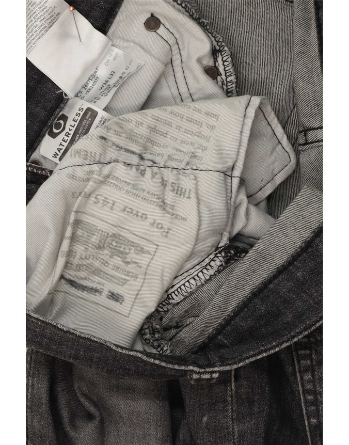 Jeans slim da uomo Levi's W36 L32 cotone grigio