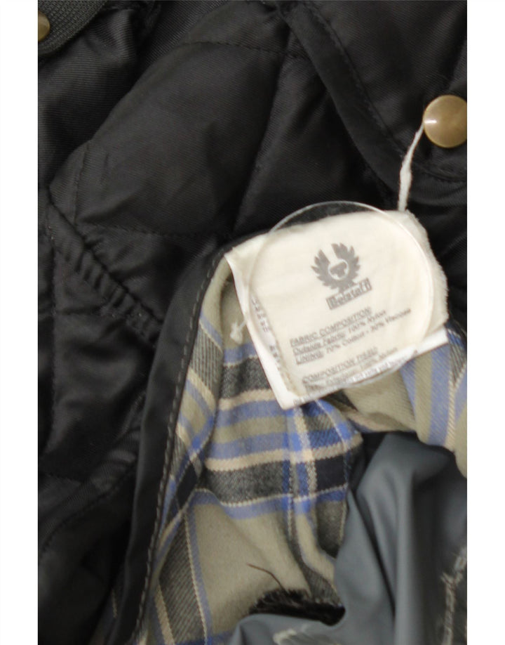 Belstaff Mens Utility Jacket UK 38 Medium Black Nylon