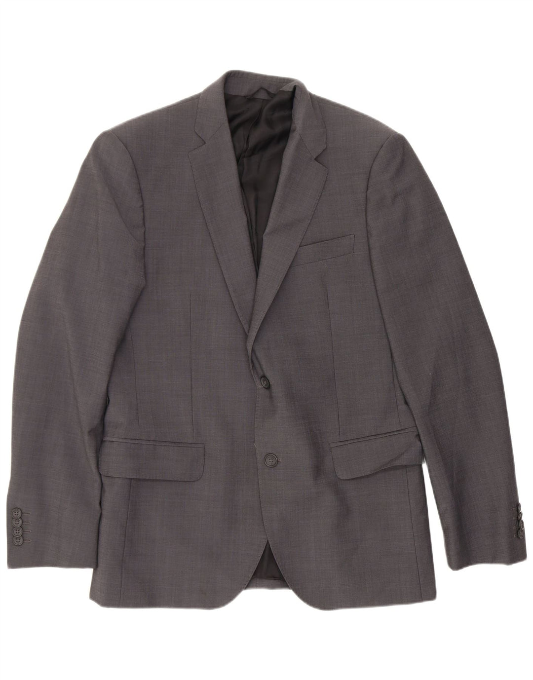 Calvin Klein Chaqueta tipo blazer de 2 botones para hombre IT 46 Poliéster gris pequeño