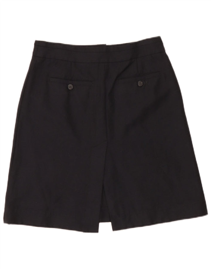 Mauro Grifoni  Womens Mini Skirt IT 44 Medium W30 Navy Blue Wool