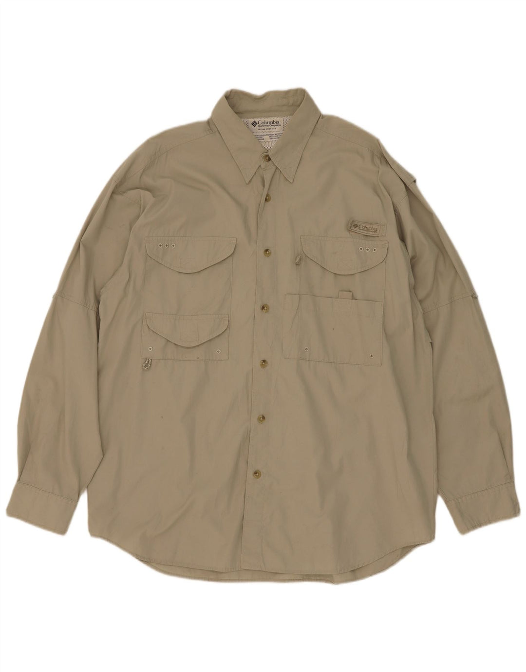 Columbia Herreskjorte Medium Khaki Bomuld