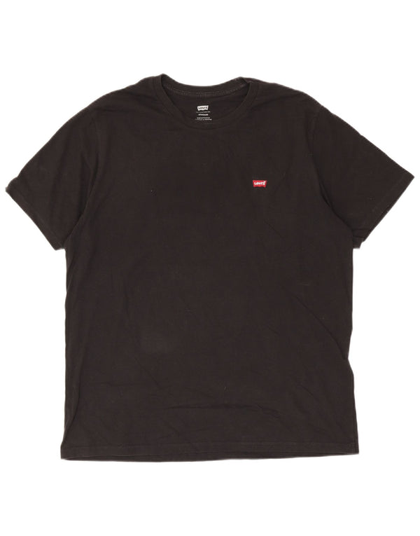 T-shirt standard da uomo Levi's Top grande in cotone nero
