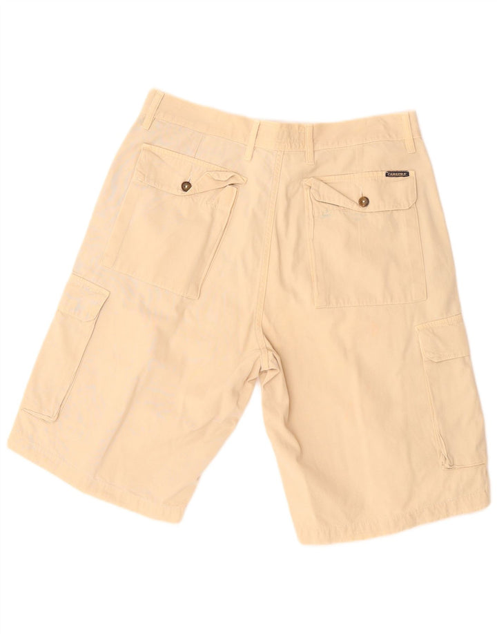 CARRERA Mens Cargo Shorts IT 50 Large W34 Beige Cotton