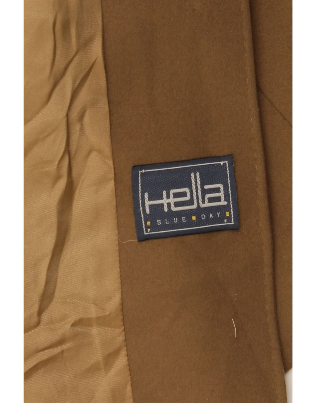 VINTAGE Womens 3 Button Blazer Jacket UK 16 Large Brown Virgin Wool Vintage Vintage and Second-Hand Vintage from Messina Hembry 