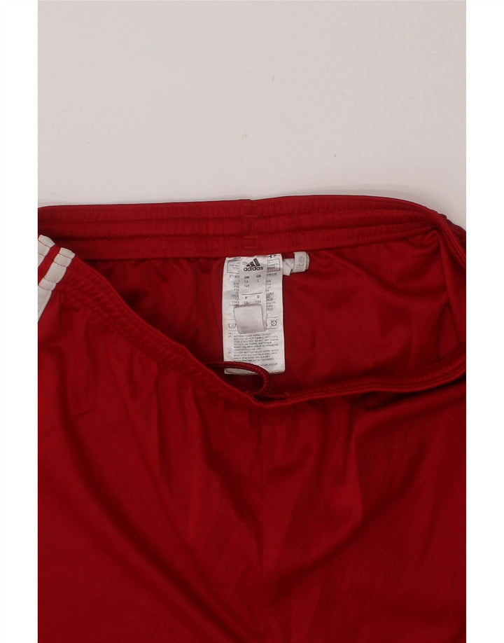 ADIDAS Boys Climalite Sport Shorts 13-14 Years  Red Polyester Vintage Adidas and Second-Hand Adidas from Messina Hembry 