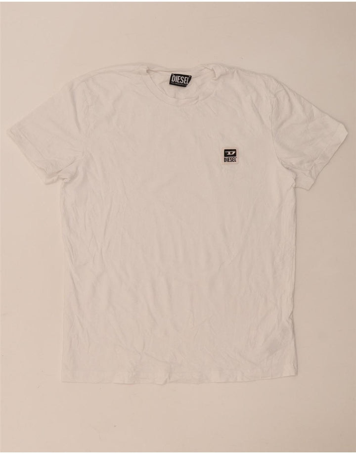 T-shirt męski Diesel, duży, biały, bawełniany
