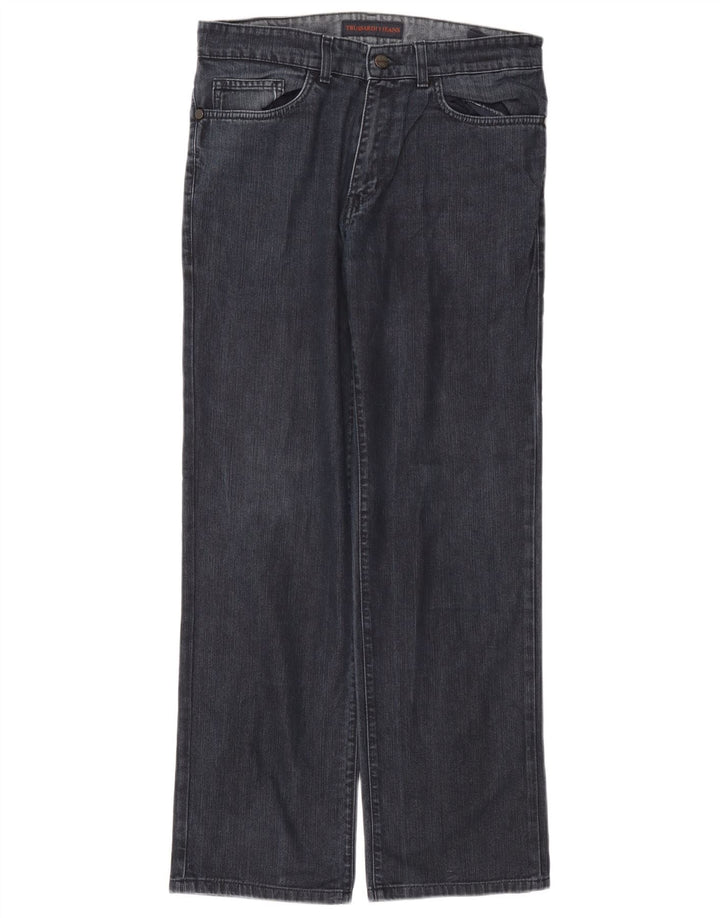 Trussardi Mens Straight Jeans W34 L30 Navy Blue