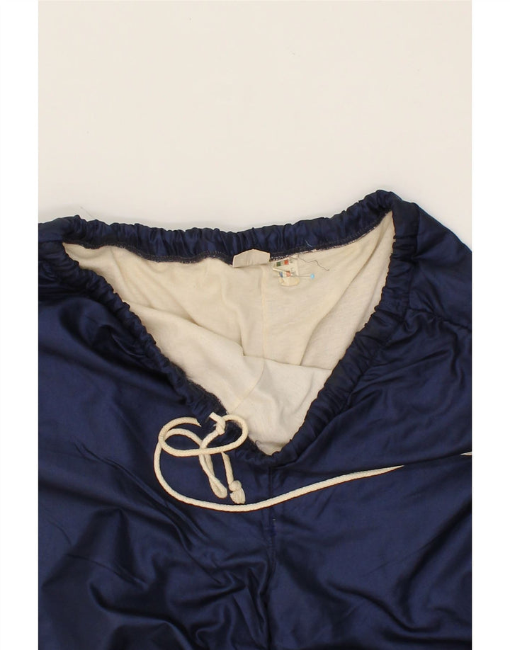 ELLESSE Mens Tracksuit Trousers Joggers IT 48 Medium Navy Blue Nylon Vintage Ellesse and Second-Hand Ellesse from Messina Hembry 