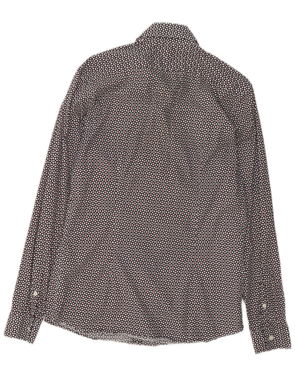 Reiss Herre Slim Fit skjorte Medium Flerfarvet geometrisk bomuld