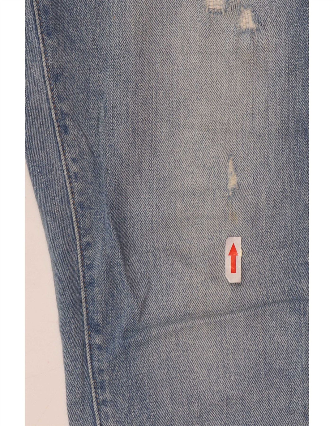 Levi's Womens 711 Distressed Slim Jeans W27 L28 Blue Cotton