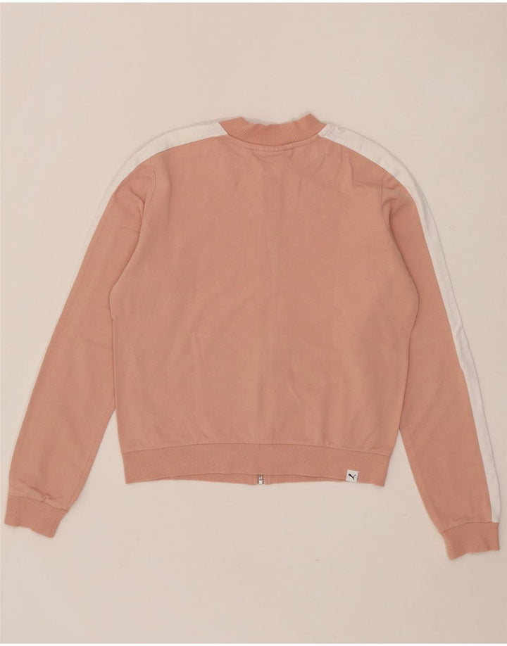 PUMA Womens Tracksuit Top Jacket UK 10 Small Pink Colourblock Vintage Puma and Second-Hand Puma from Messina Hembry 