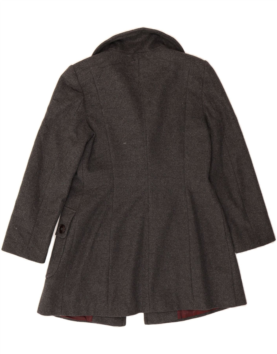 PENNY BLACK Womens Overcoat UK 14 Large Grey Wool Vintage Penny Black and Second-Hand Penny Black from Messina Hembry 